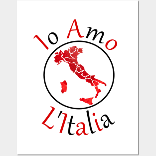 Io Amo L'Italia (I love Italy) Posters and Art